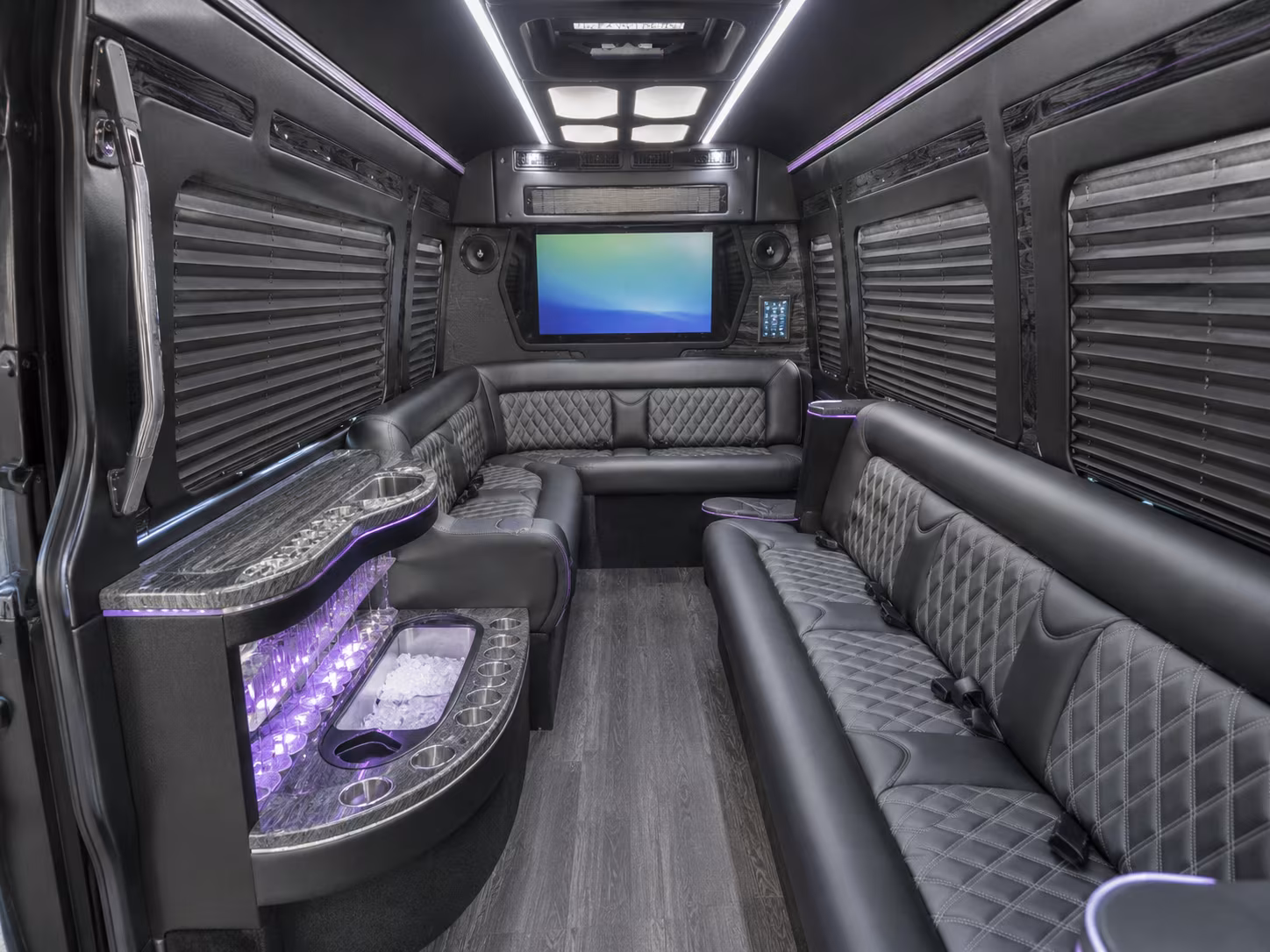 sandy party bus interior