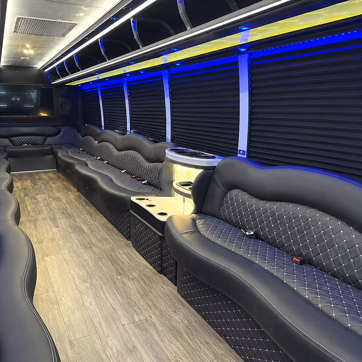 sandy party bus rentals inside
