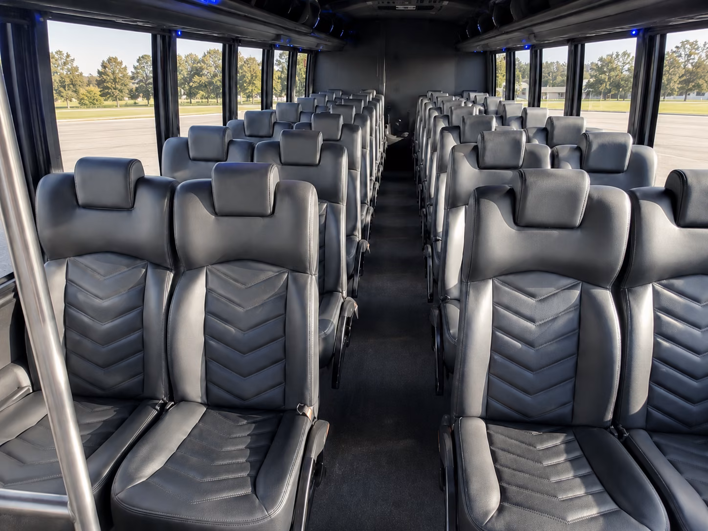 sandy sporting event transportation onboard seating